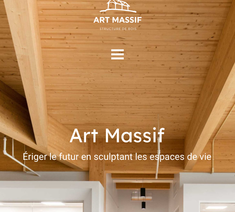 Un nouveau site internet pour Art Massif