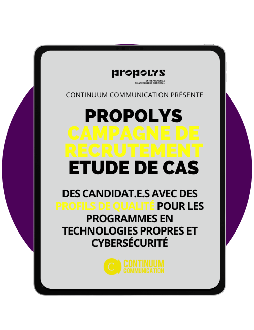 Linkedin Ad : Recrutement de candidat.e.s pour Propolys